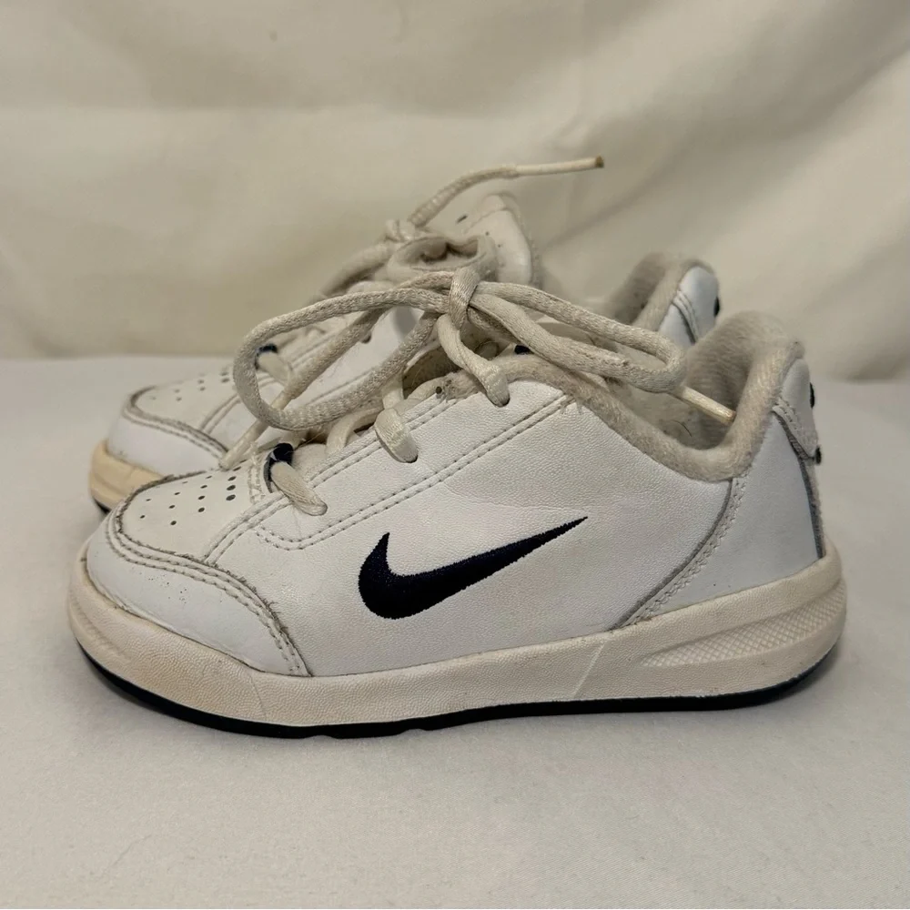 Vintage Nike (Play) Lace Up Sneaker Shoes 6.5‎ C Toddler Size 6.5C White
